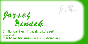 jozsef mindek business card